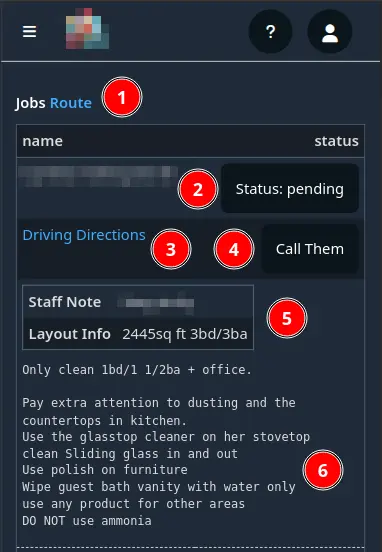 Work session job section